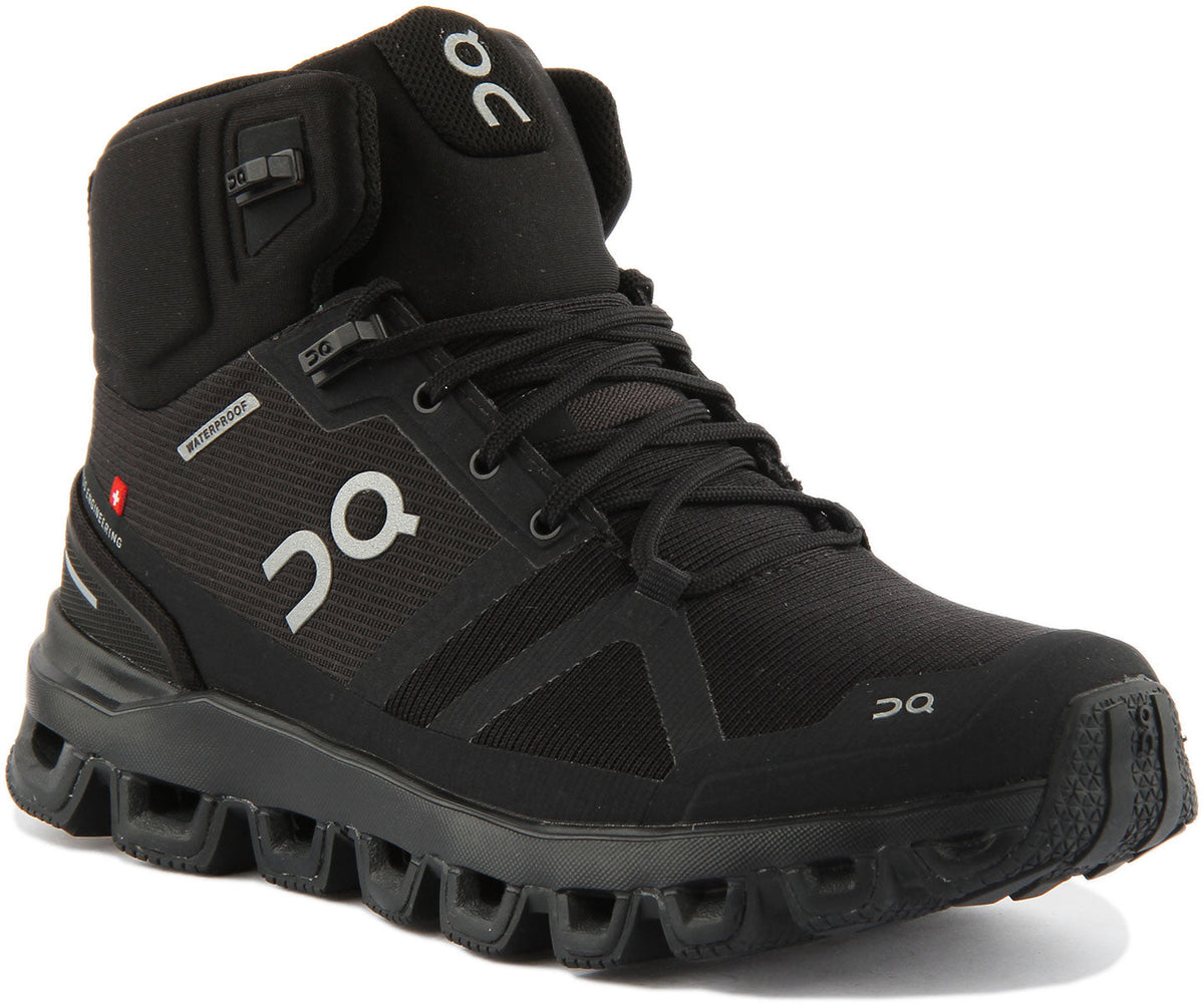 On Running Cloudrock Waterproof In All Black For Women