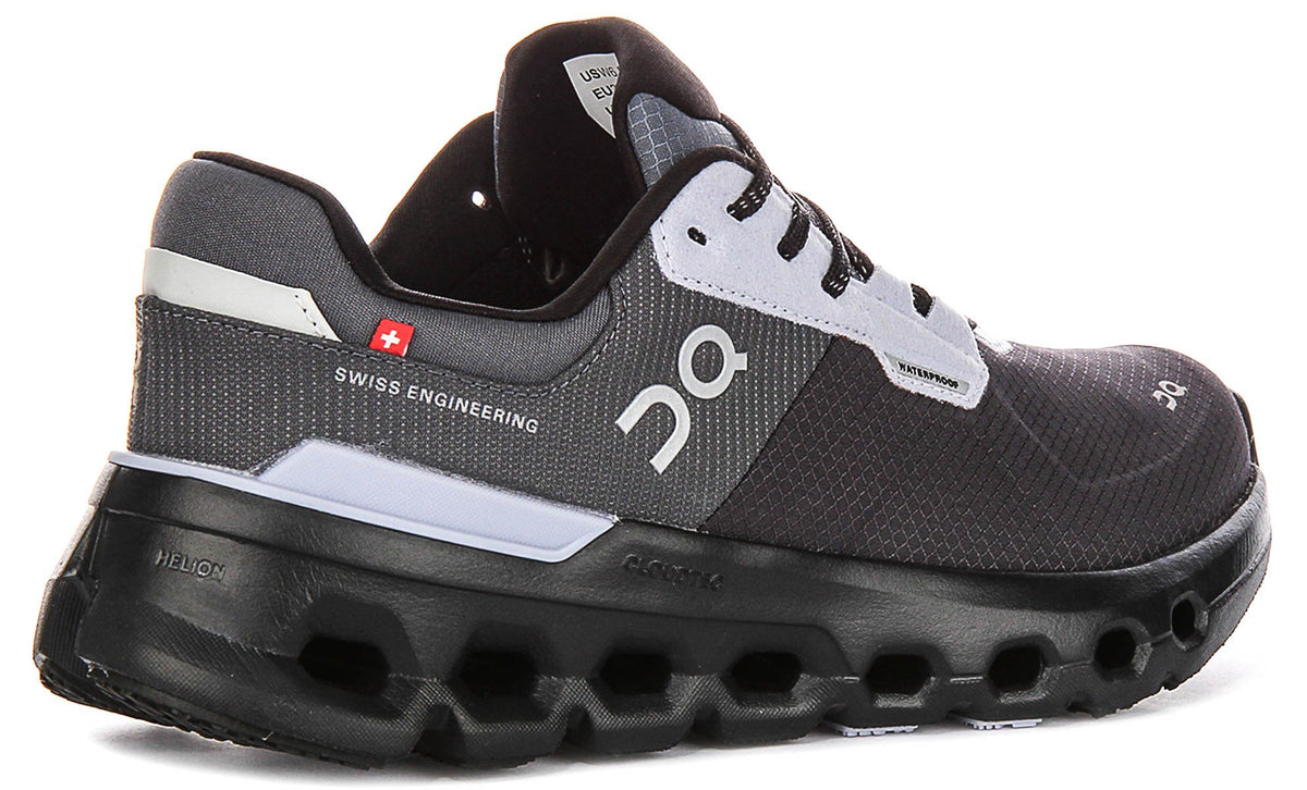 On Running Cloudrunner 2 Waterproof In Black Grey For Women