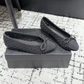 CHANEL BALLET FLAT 25S IN BLACK TWEED