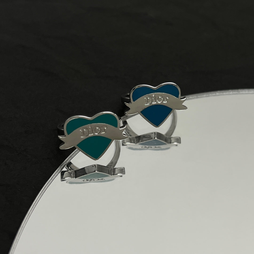 18K Dior Blue Heart Ring